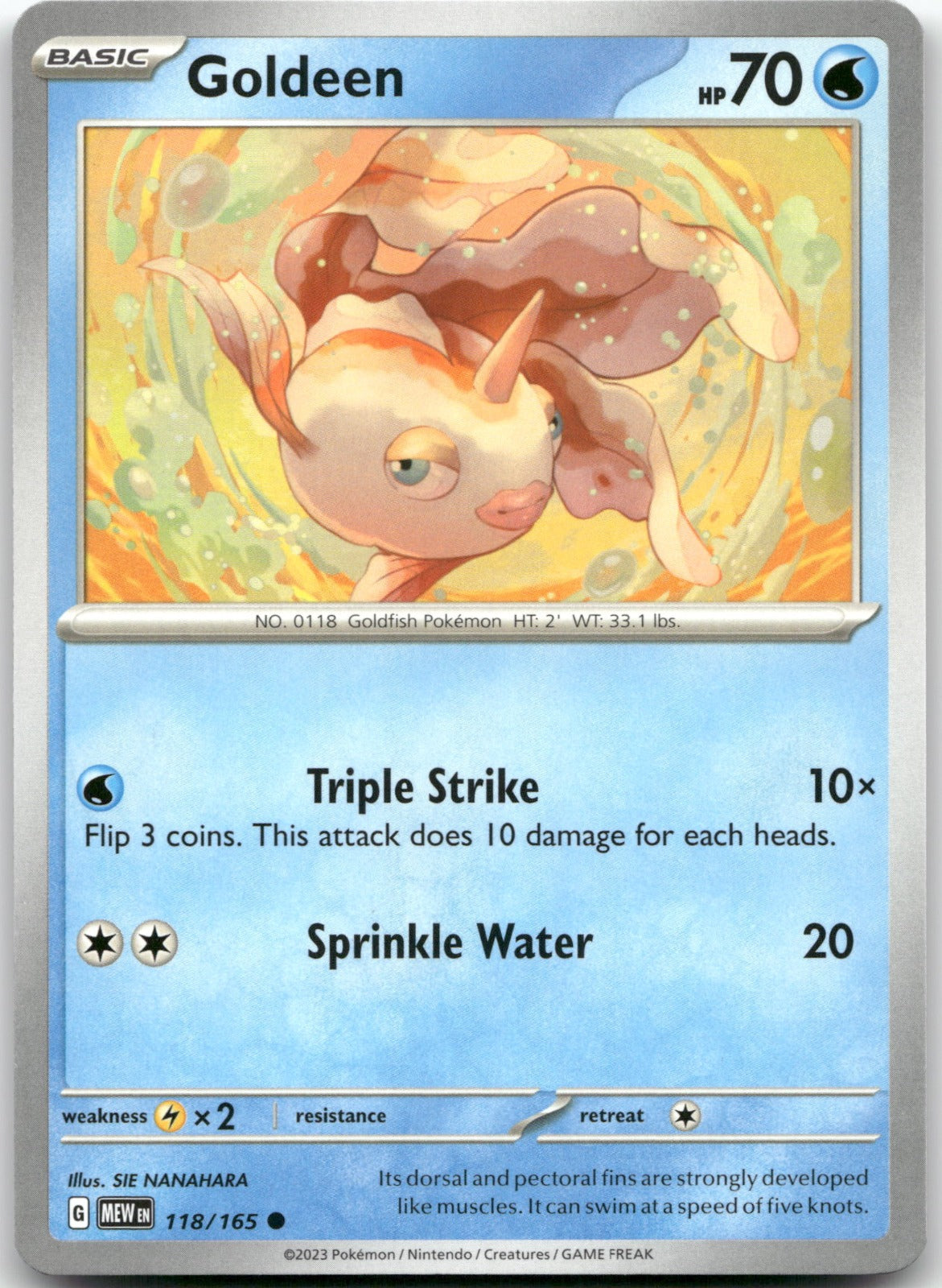 Goldeen MEW 118/165 Common