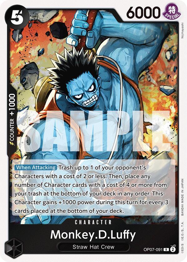 Monkey.D.Luffy OP07-091 R Foil