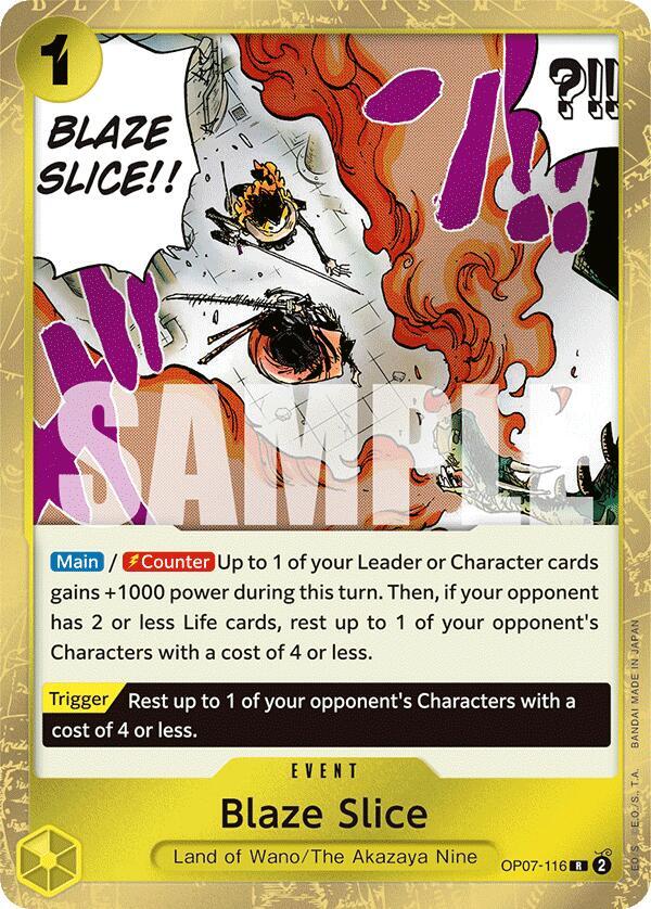 Blaze Slice OP07-116 R Foil