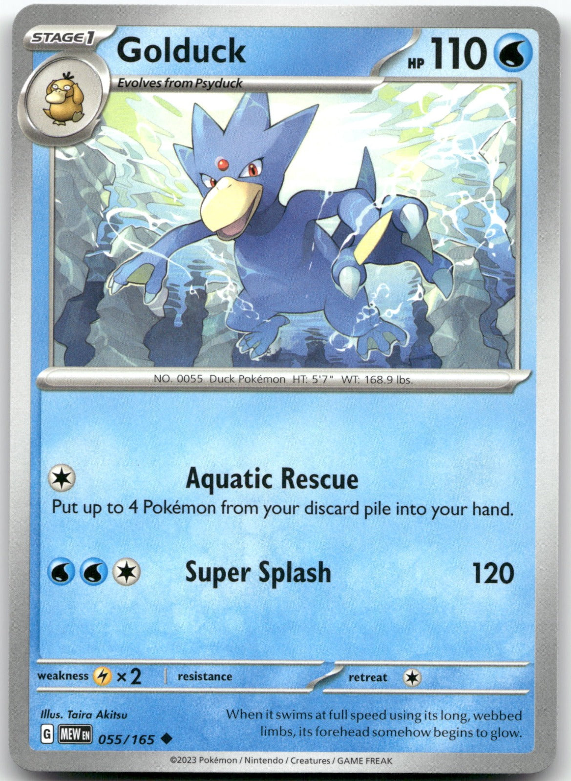 Golduck MEW 055/165 Uncommon