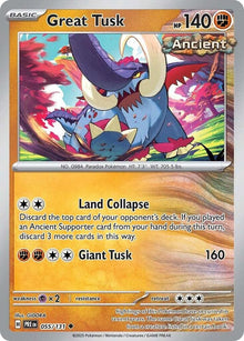 Great Tusk PRE 055/131 Uncommon Reverse Holo