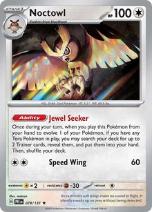 Noctowl PRE 078/131 Rare Holo