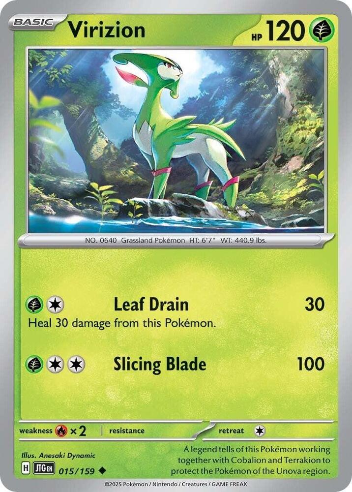 Virizion JTG 015/159 Uncommon