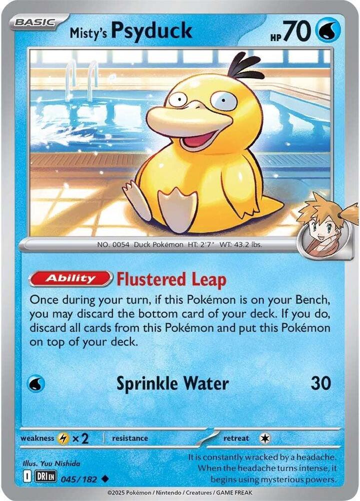 Misty's Psyduck DRI 045/182 Uncommon