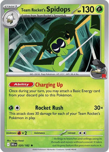 Team Rocket's Spidops DRI 020/182 Rare Holo