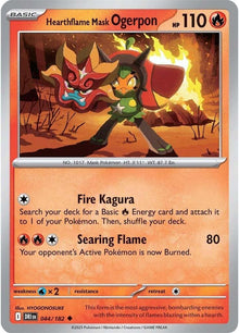 Hearthflame Mask Ogerpon DRI 044/182 Uncommon