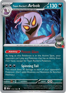 Team Rocket's Arbok DRI 113/182 Uncommon