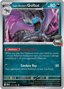 Team Rocket's Golbat DRI 121/182 Uncommon