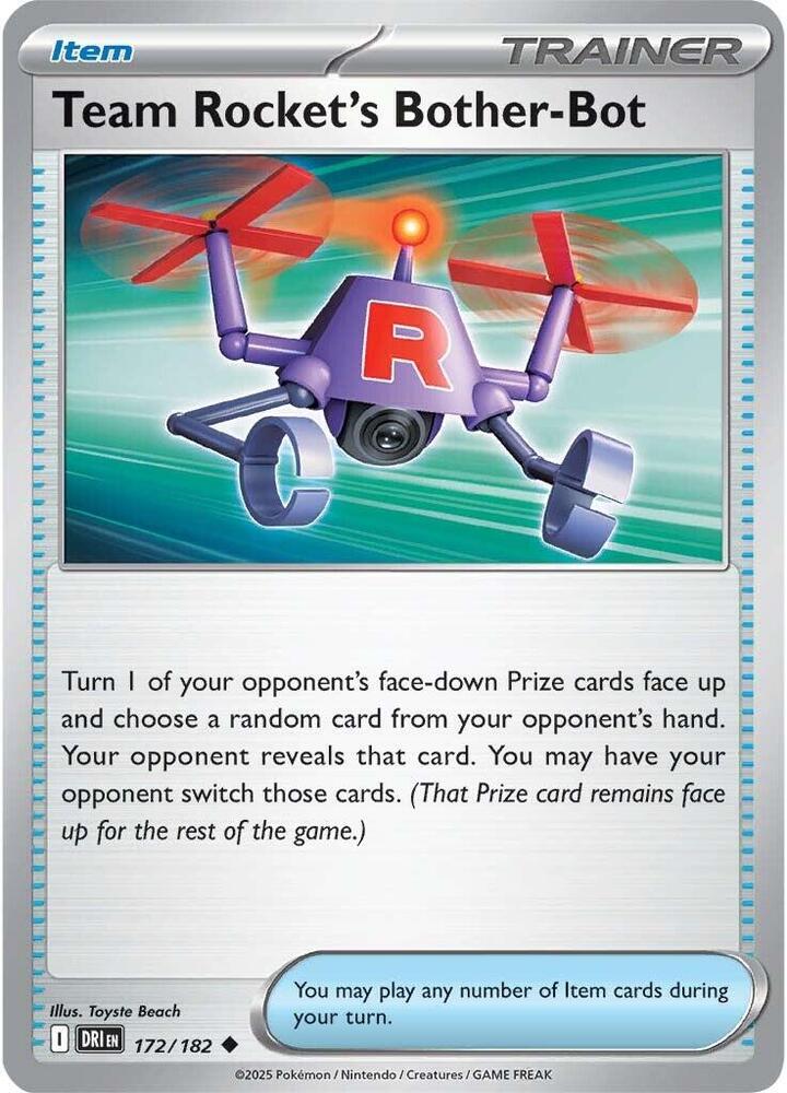 Team Rocket's Bother-Bot DRI 172/182 Uncommon