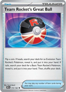 Team Rocket's Great Ball DRI 175/182 Uncommon