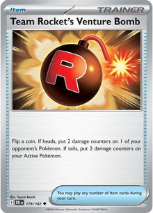 Team Rocket's Venture Bomb DRI 179/182 Uncommon