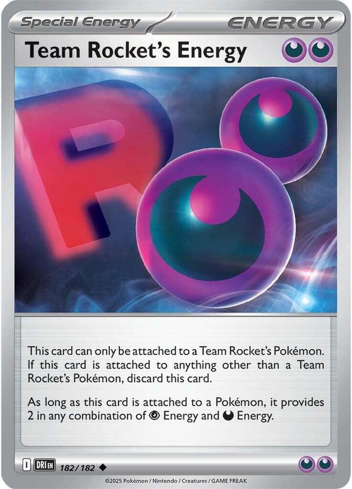 Team Rocket's Energy DRI 182/182 Uncommon