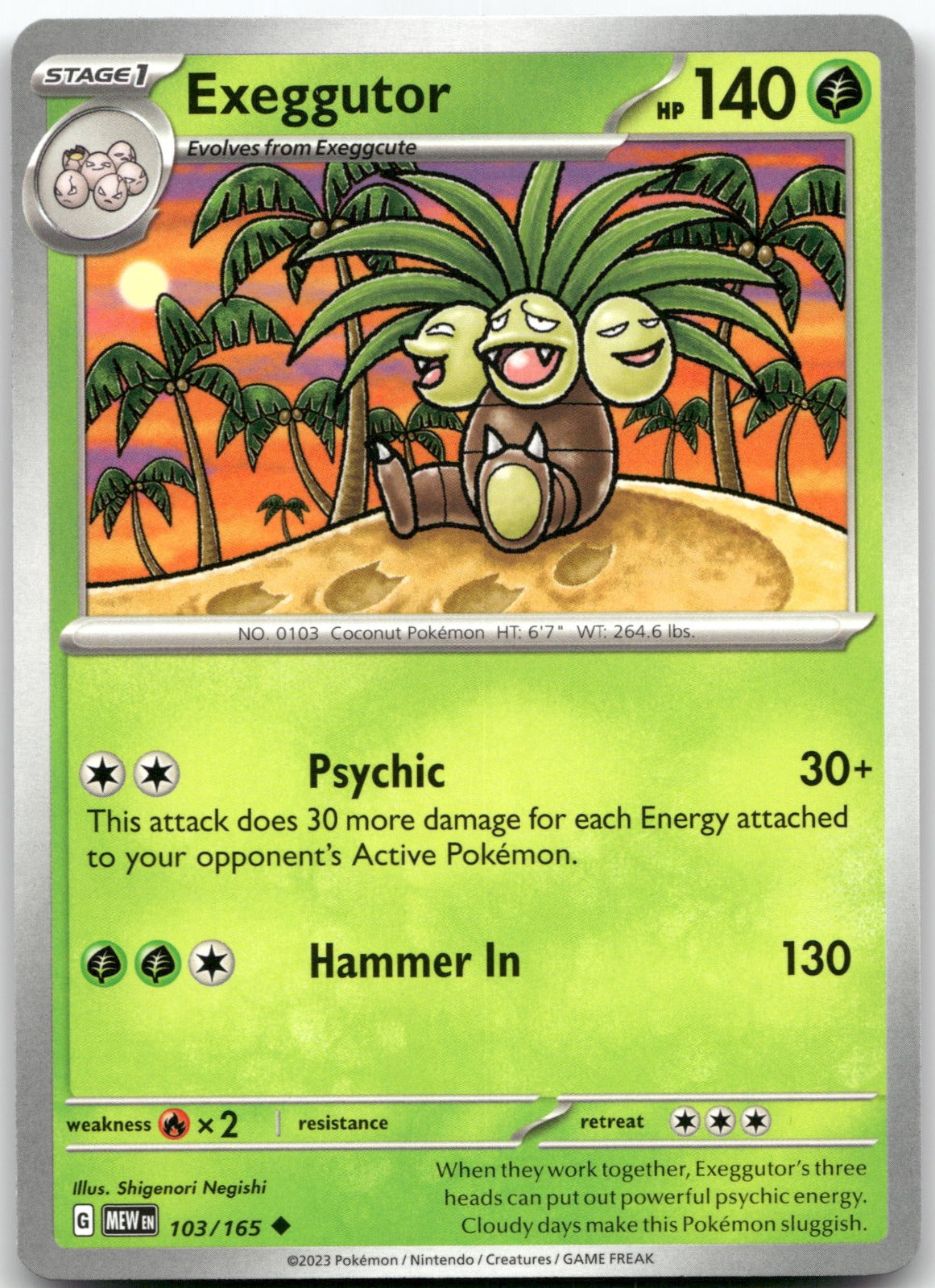 Exeggutor MEW 103/165 Uncommon