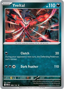 Yveltal MEG 088/132 Rare Holo