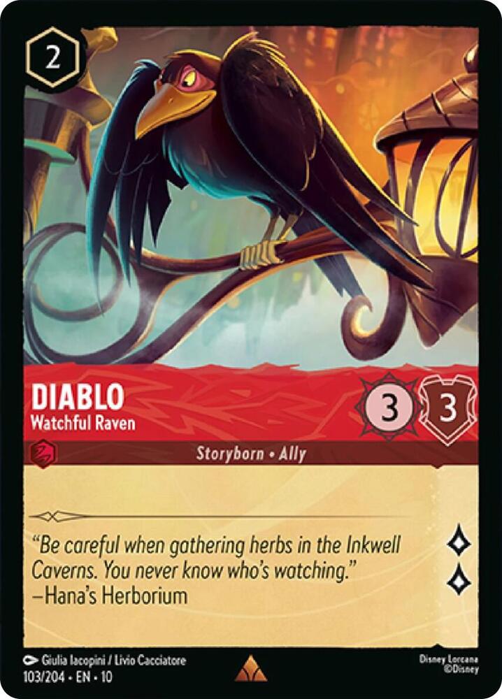 Diablo Watchful Raven 103/204 Rare