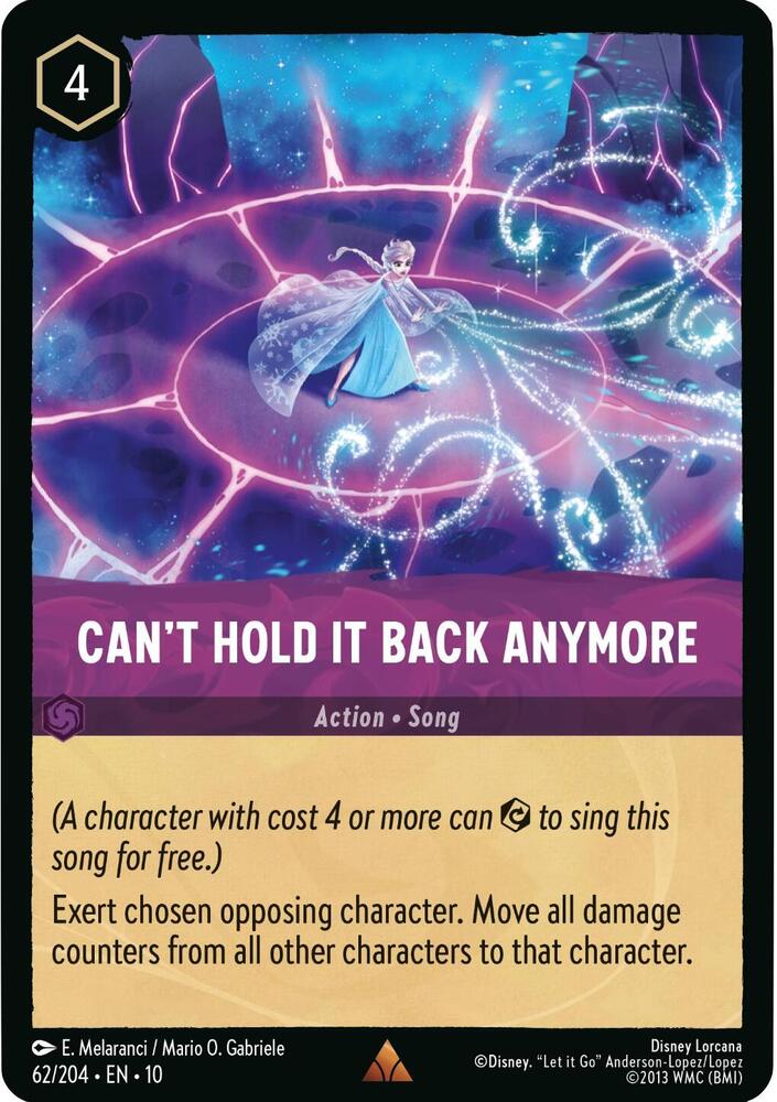 Cant Hold It Back Anymore 62/204 Rare