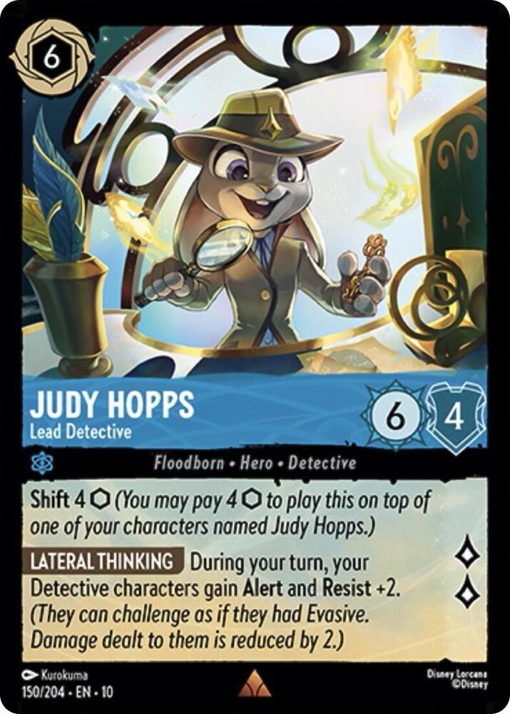 Judy Hopps Lead Detective 150/204 Rare