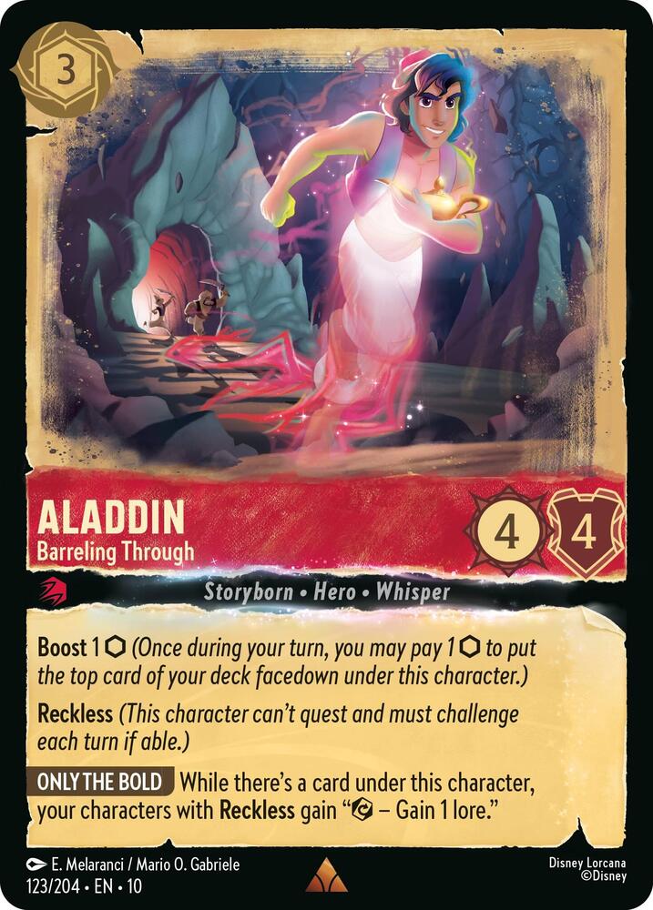 Aladdin Barreling Through 123/204 Rare
