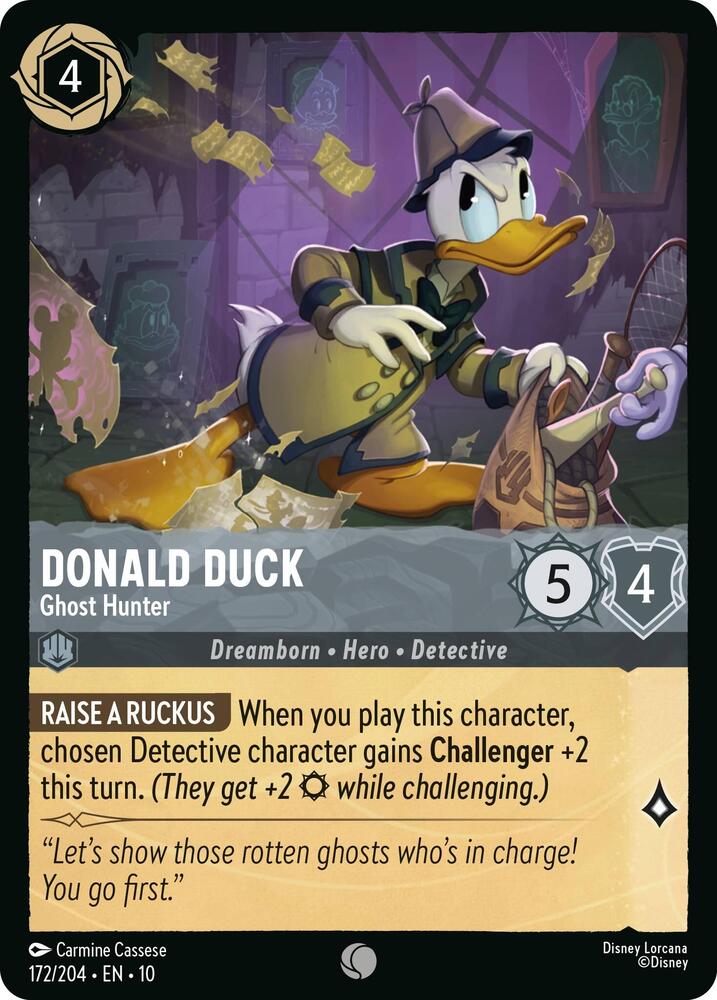 Donald Duck Ghost Hunter 172/204 Common