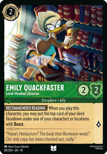 Emily Quackfaster Level Headed Librarian 80/204 Uncommon