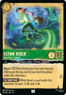 Flynn Rider Spectral Scoundrel 81/204 Uncommon