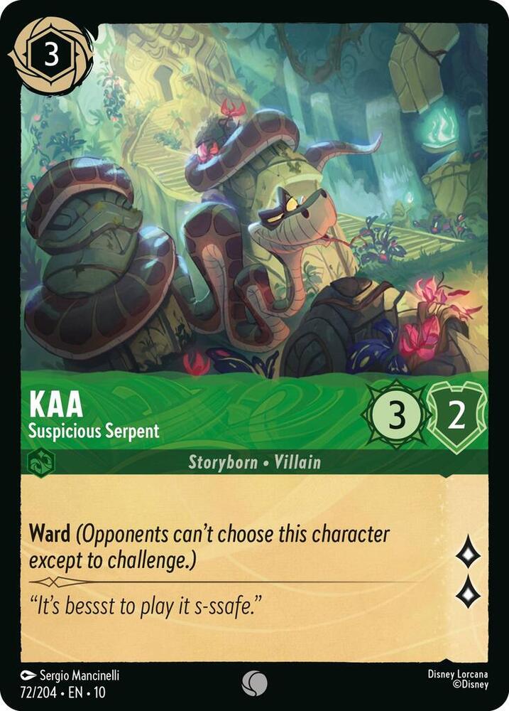 Kaa Suspicious Serpent 72/204 Common