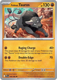 Paldean Tauros PFL 048/094 Uncommon Reverse Holo