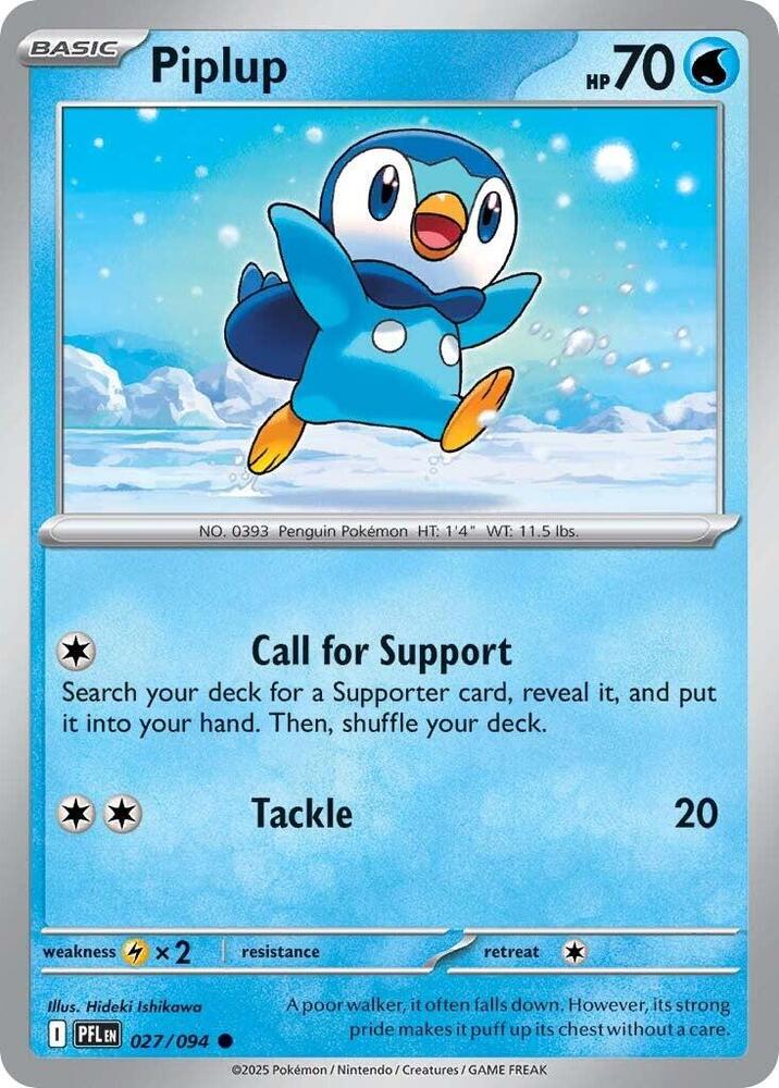 Piplup PFL 027/094 Common