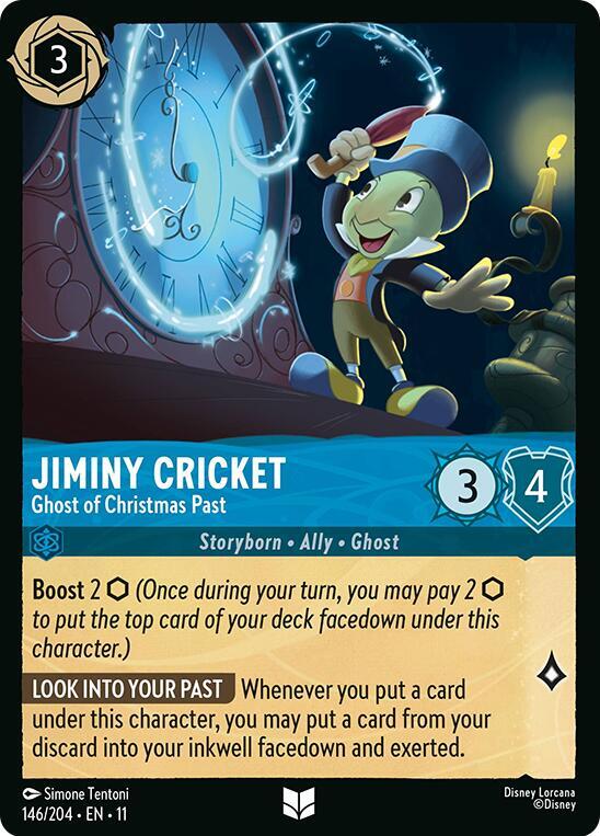 Jiminy Cricket - Ghost of Christmas Past 146/204 Uncommon