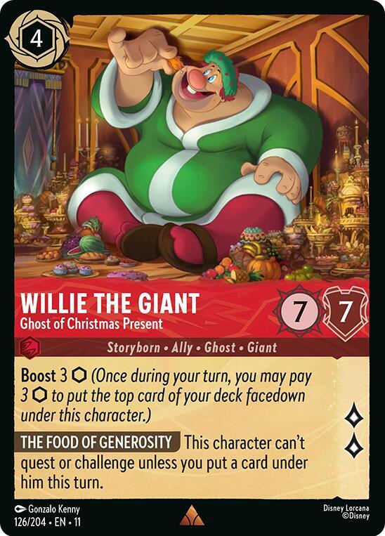Willie the Giant - Ghost of Christmas Present 126/204 Rare