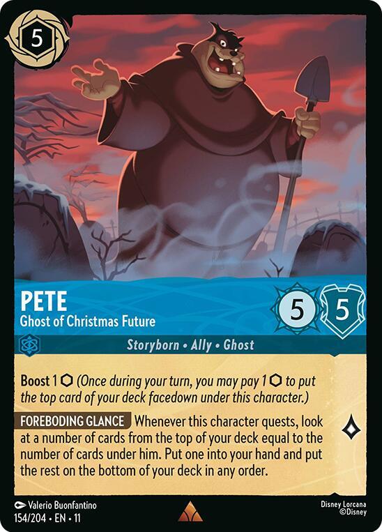 Pete - Ghost of Christmas Future 154/204 Rare