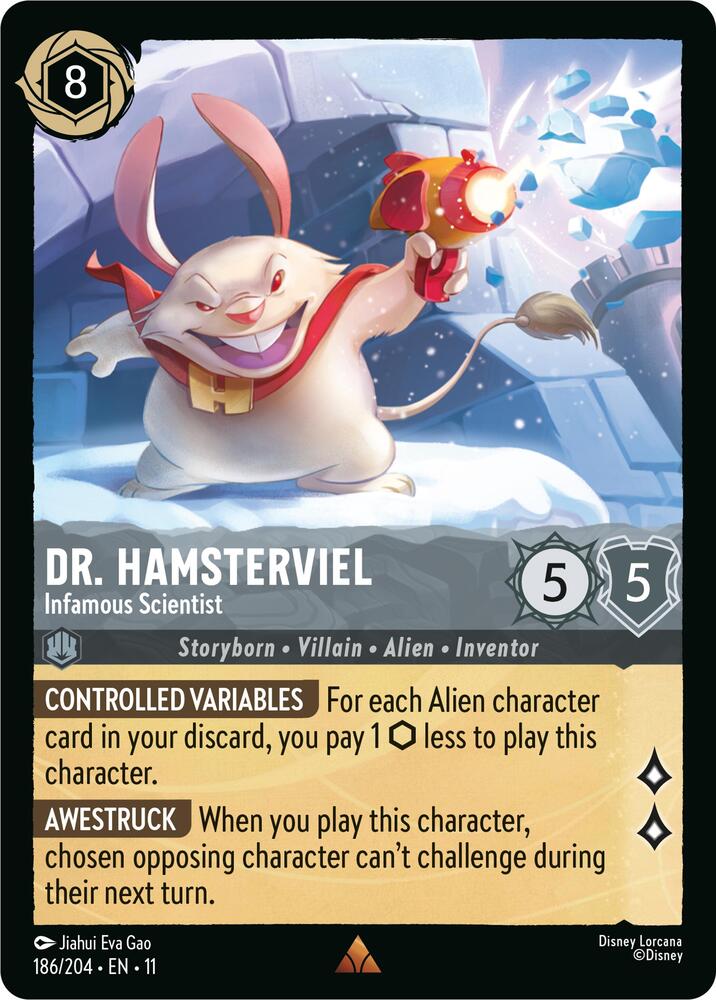 Dr. Hamsterviel - Infamous Scientist 186/204 Rare