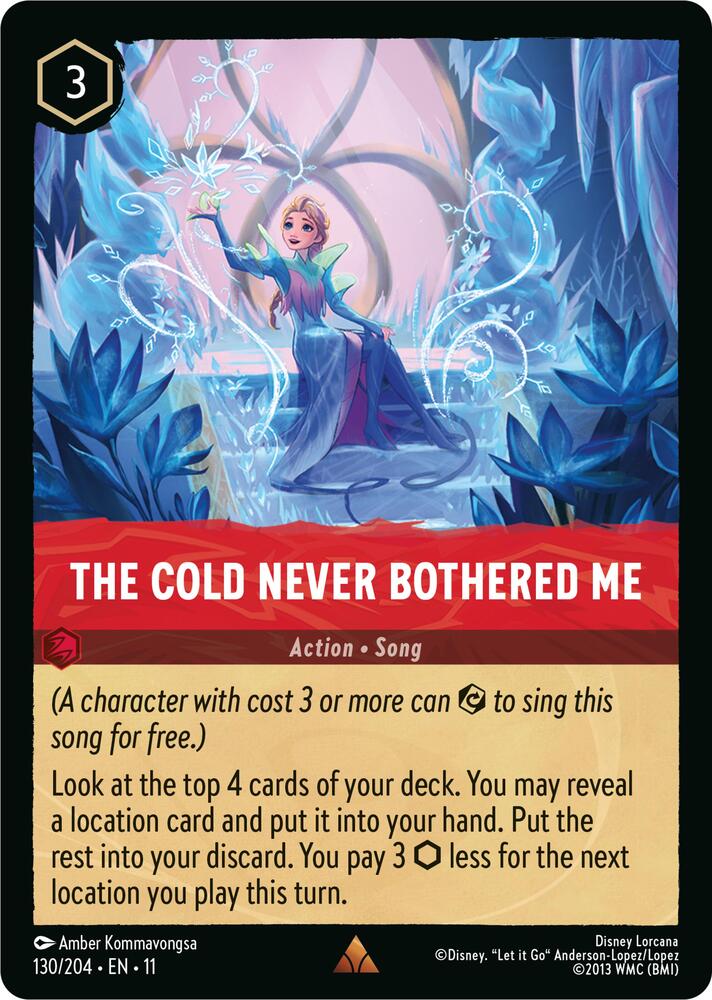 The Cold Never Bothered Me 130/204 Rare