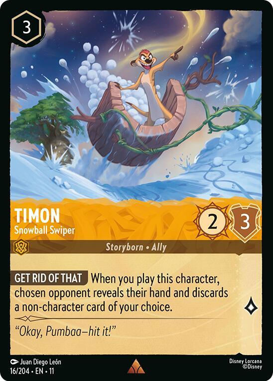 Timon - Snowball Swiper 16/204 Rare