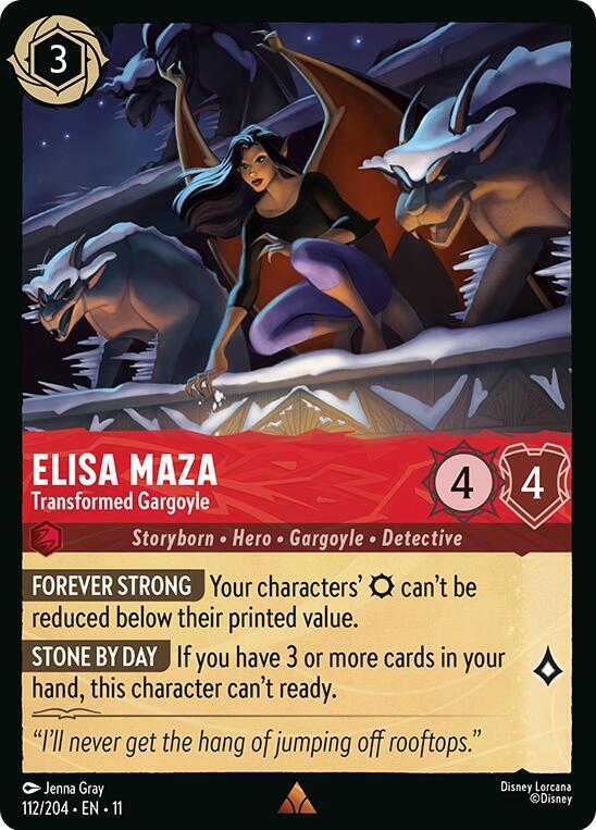 Elisa Maza - Transformed Gargoyle 112/204 Rare