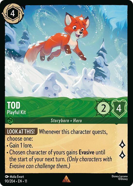 Tod - Playful Kit 90/204 Rare