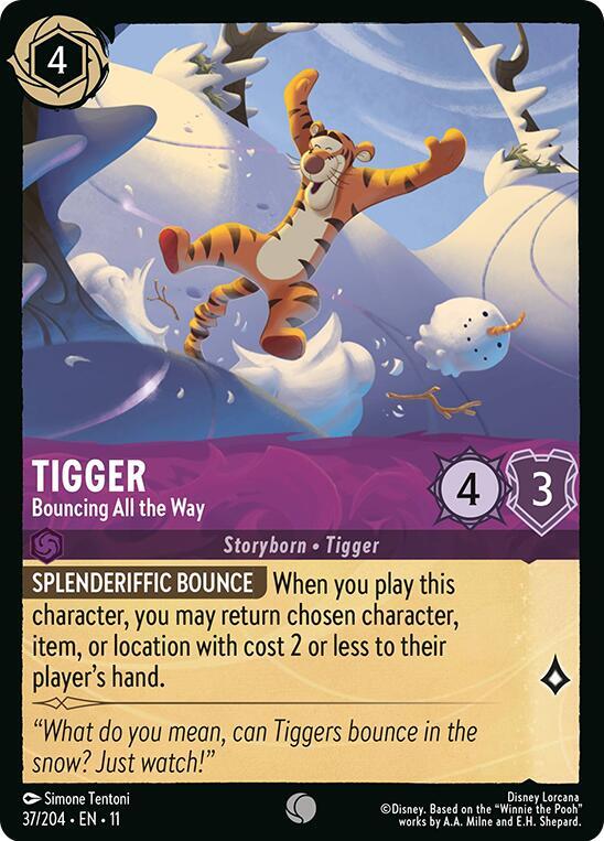 Tigger - Bouncing All the Way 37/204 Common