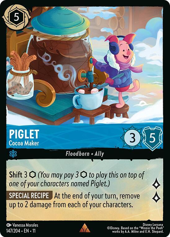 Piglet - Cocoa Maker 147/204 Rare