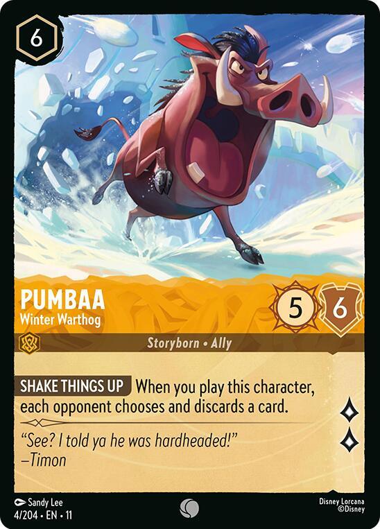 Pumbaa - Winter Warthog 4/204 Common