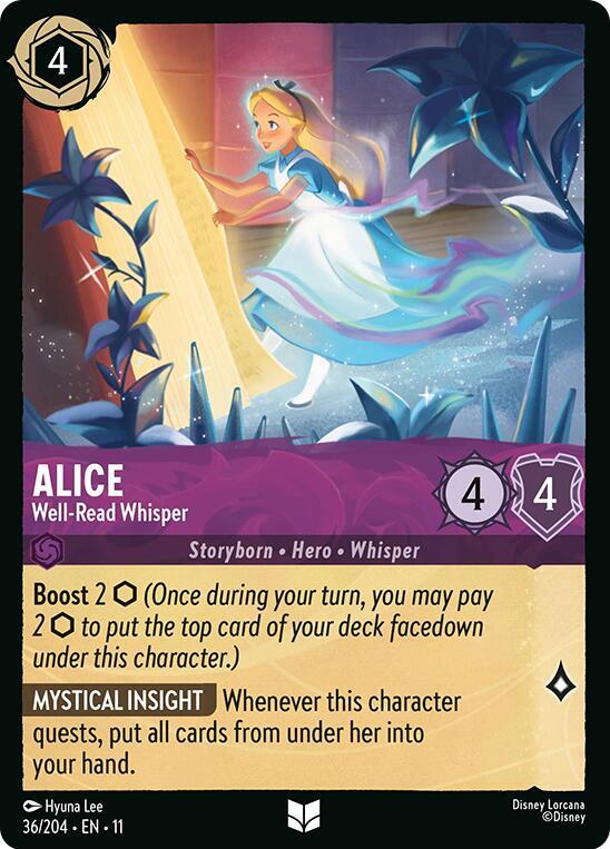 Alice - Well-Read Whisper 36/204 Uncommon
