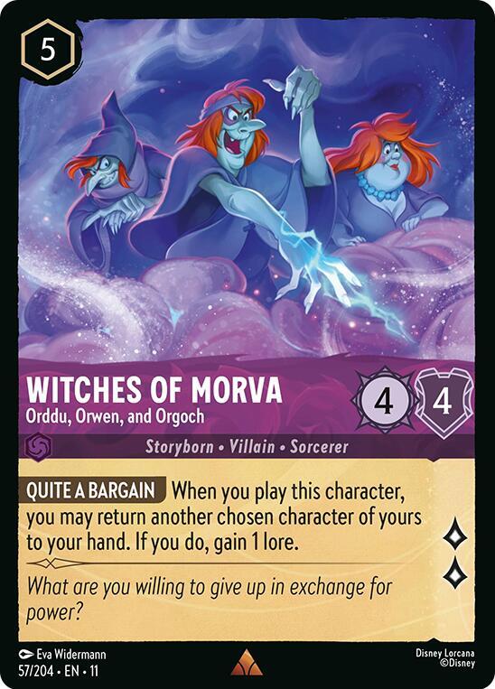Witches of Morva - Orddu, Orwen, and Orgoch 57/204 Rare