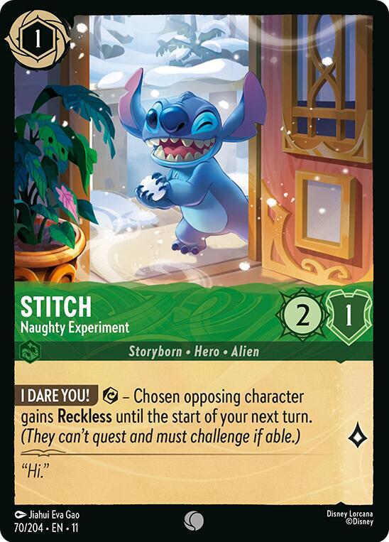 Stitch - Naughty Experiment 70/204 Common