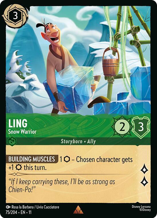 Ling - Snow Warrior 75/204 Rare