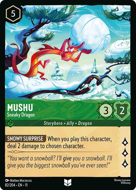 Mushu - Sneaky Dragon 82/204 Uncommon