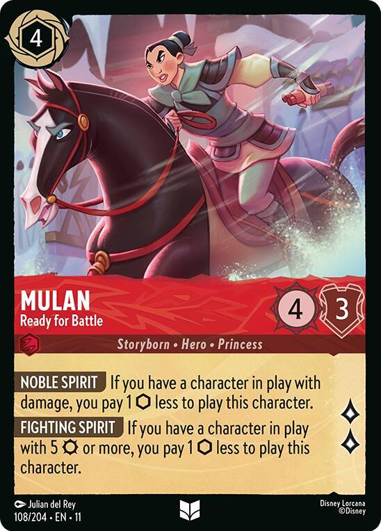 Mulan - Ready for Battle 108/204 Uncommon