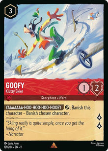 Goofy - Klutzy Skier 121/204 Rare