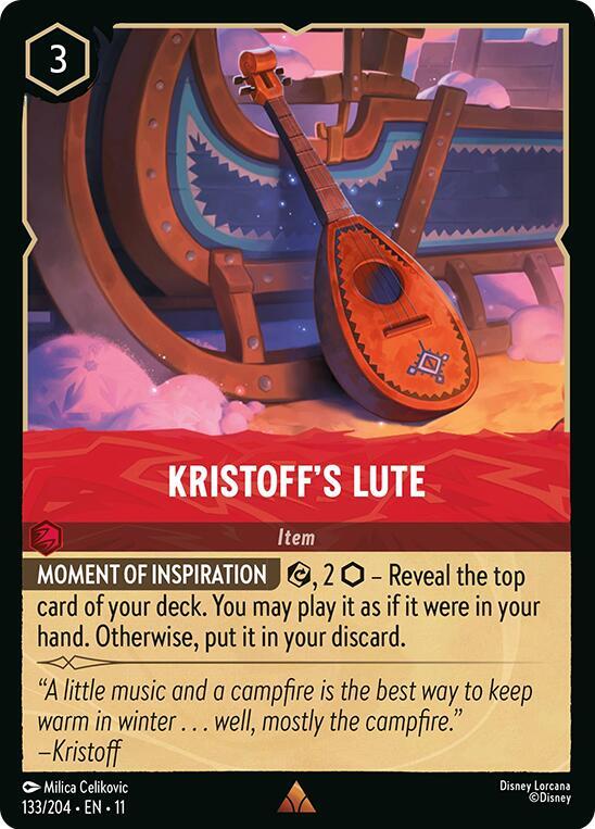 Kristoff's Lute 133/204 Rare