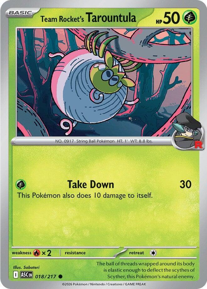 Team Rocket's Tarountula ASC 018/217 Common