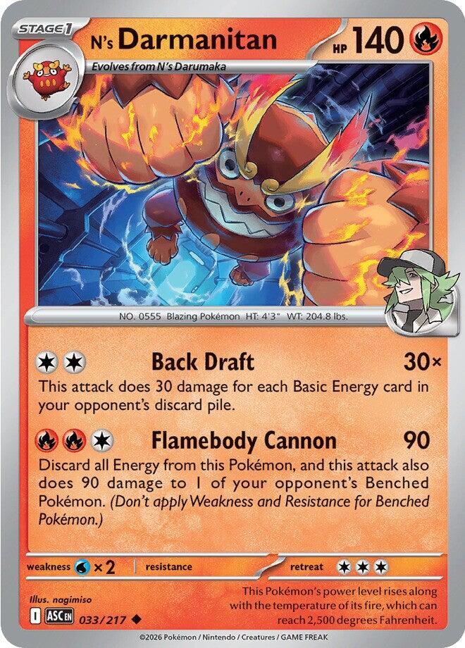 N's Darmanitan ASC 033/217 Uncommon