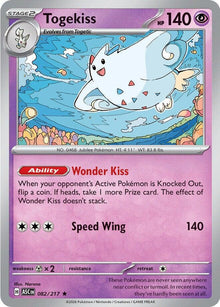 Togekiss ASC 082/217 Rare Holo
